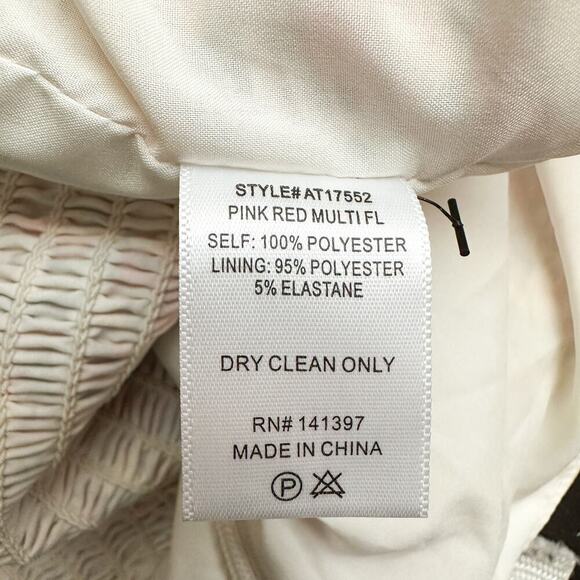 ASTR Floral Pintuck Pleated Smocked Puff Sleeve Crop Top NWT Size S - Picture 12 of 12